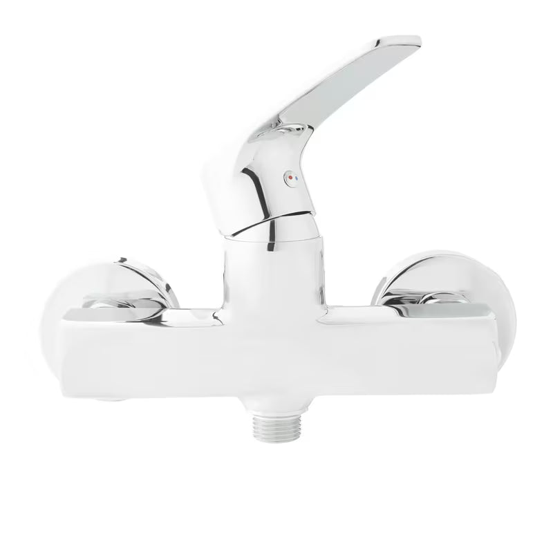 Jednoručna Baterija zidna miješalica za tuš SAT Project u krom izvedbi bez tuš seta.