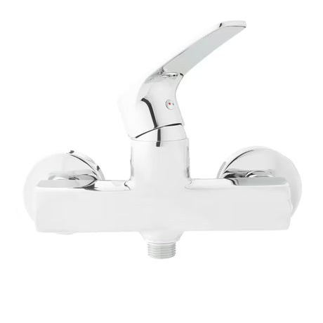 Jednoručna Baterija zidna miješalica za tuš SAT Project u krom izvedbi bez tuš seta.