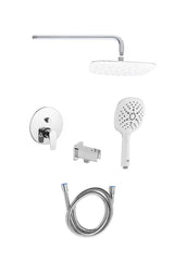 Podžbukni tuš sustav SAT Project u sjajnom kromu s ručicom i dvije funkcije.