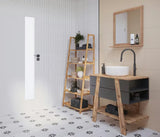 Okrugli keramički umivaonik na ploču SAT Project u bijeloj boji, promjer 36 cm