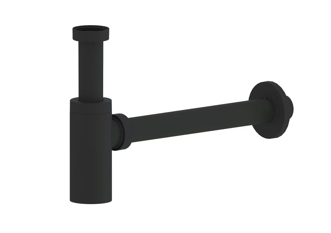 Sifon za Umivaonik SAT Project u crnoj mat boji s priključkom 5/4 i odvodnom cijevi 32 mm