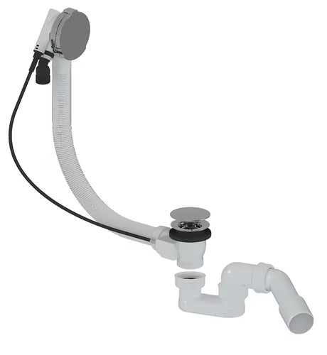 SAT Project odljevno preljevna garnitura za kadu s punjenjem kroz preljev u krom izvedbi