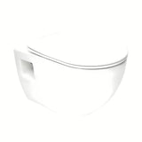 Viseća WC Školjka SAT Project u sjajnoj bijeloj boji s wc daskom soft Close i otvorenim ispiranjem