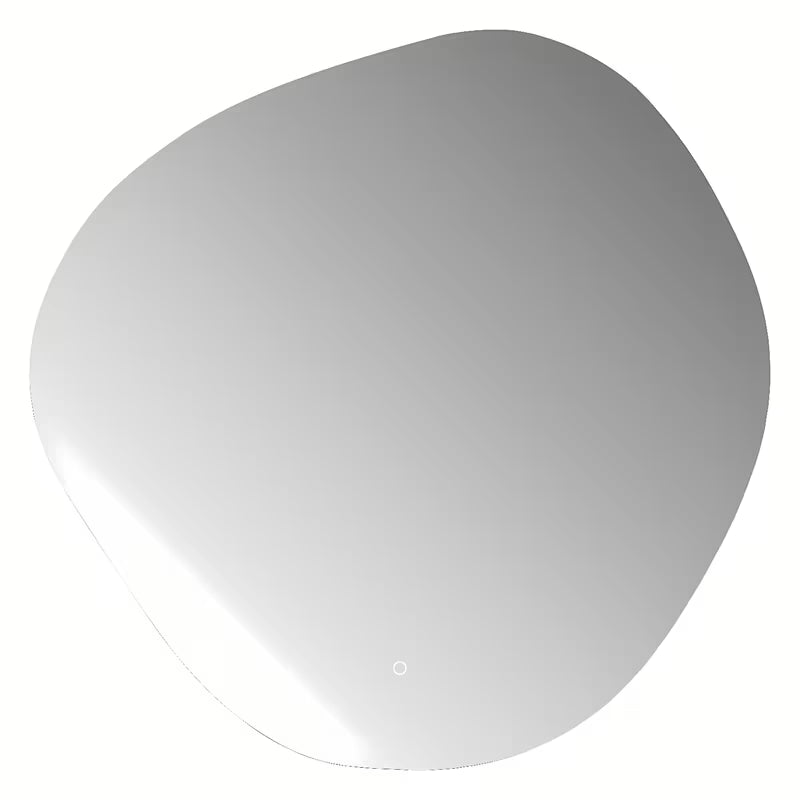 Asimetrično kupaonsko ogledalo SAT Purity 80x80 cm s LED osvjetljenjem i dodirnim senzorom