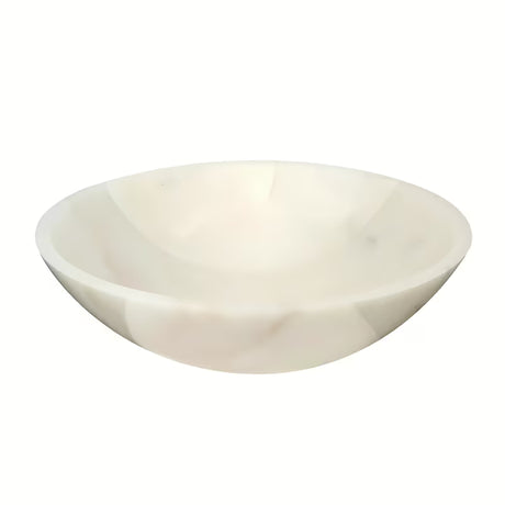 Umivaonik na ploču SAT Purity od bijelog mramora dimenzija 43x43 cm bez preljeva