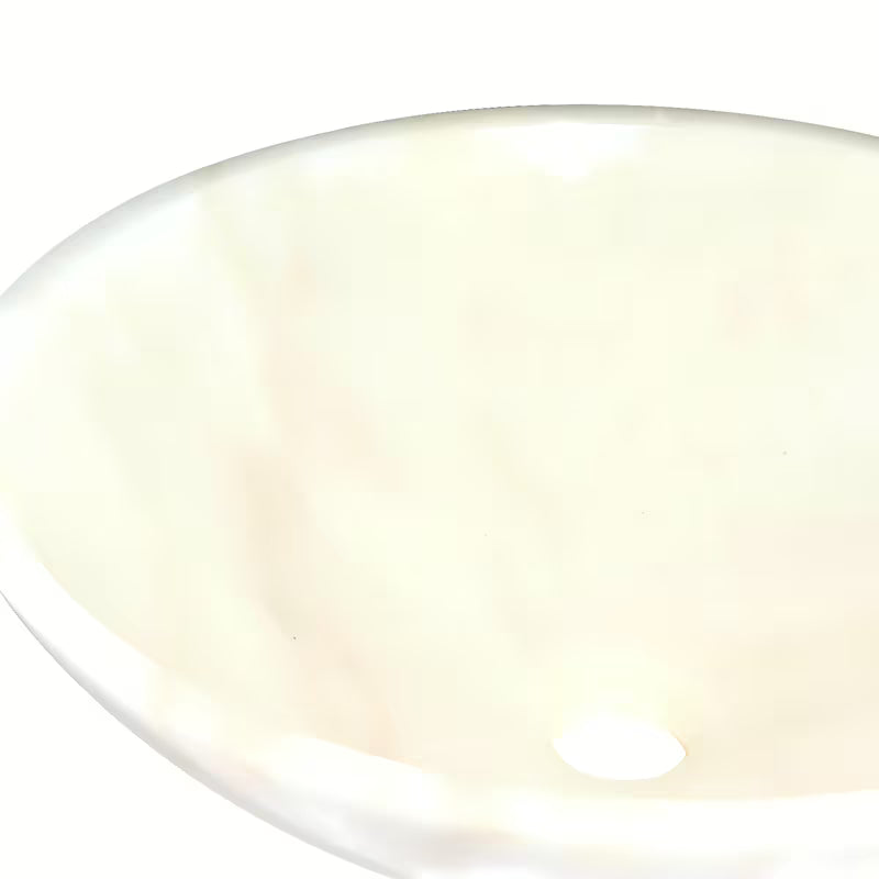 Umivaonik na ploču SAT Purity od bijelog mramora dimenzija 43x43 cm bez preljeva