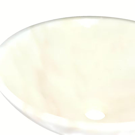 Umivaonik na ploču SAT Purity od bijelog mramora dimenzija 43x43 cm bez preljeva