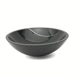 Umivaonik na ploču SAT Purity od pravog crnog mramora dimenzija 43 x 43 cm bez preljeva.