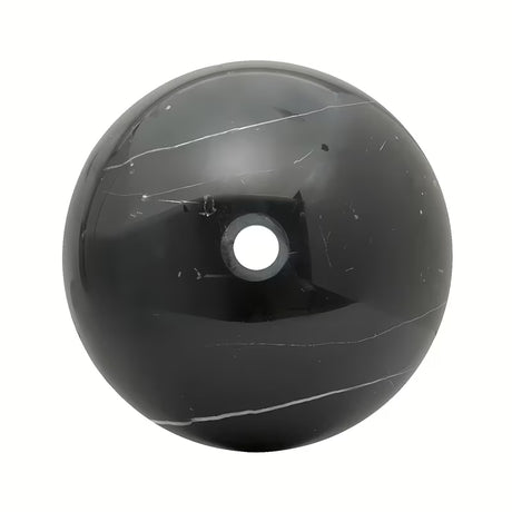 Umivaonik na ploču SAT Purity od pravog crnog mramora dimenzija 43 x 43 cm bez preljeva.