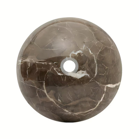 Umivaonik na ploču SAT Purity od pravog smeđeg mramora dimenzija 43x43 cm bez preljeva.