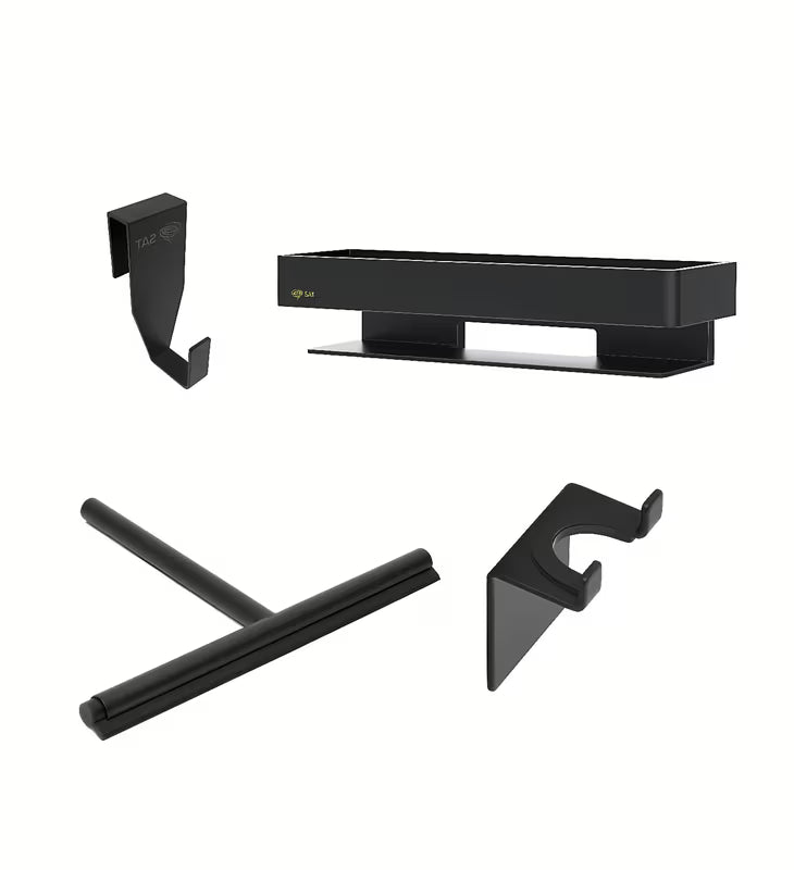 Set kupaonskih dodataka SAT u usklađenom dizajnu pro praktična oprema za kupaonicu.