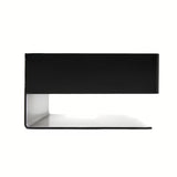 Zidna tuš polica SAT od nehrđajućeg čelika u mat crnoj boji.