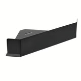 Kutna tuš polica SAT od nehrđajućeg čelika u mat crnoj boji.