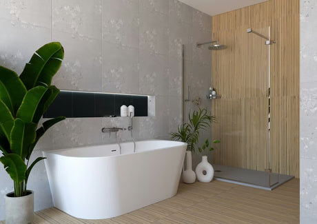 Kutna tuš polica SAT u krom izvedbi od masivnog mesinga za kupaonicu.