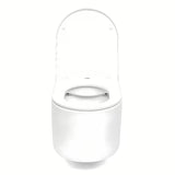 Bijeli viseća WC školjka SAT s Rimless ispiranjem bez ruba i sjedalom soft Close.