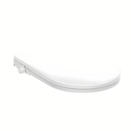 Bijeli bide nastavak WC daska SAT Easy s soft Close i upravljanjem kotačićem pro za stražnje i žensko pranje.