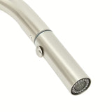 Nehrđajući miješalica za sudoper SAT Supersteel s izvlačivim tušem i okretnim držačem u mat izvedbi.
