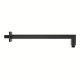 Crni nosač nadglavnog tuša SAT B-Way od metala, duljine 40 cm, pro modernu kupaonicu