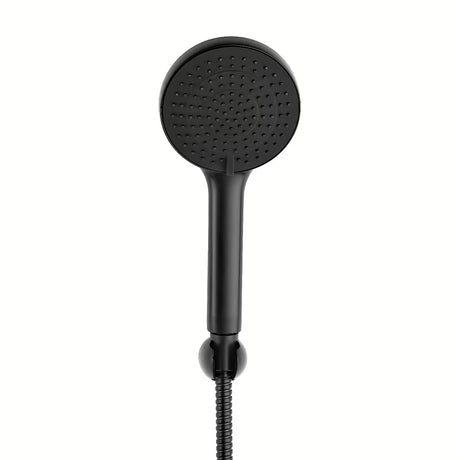 Set za Kadu SAT u mat crnoj boji s ručnim tušem s 3 funkcije, crijevom 150 cm i fiksnim držačem.