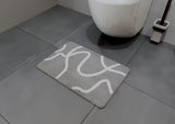 Siva TEPIH za Wc SAT Feel od brzosušećeg poliestera