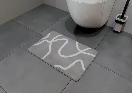Siva TEPIH za Wc SAT Feel od brzosušećeg poliestera