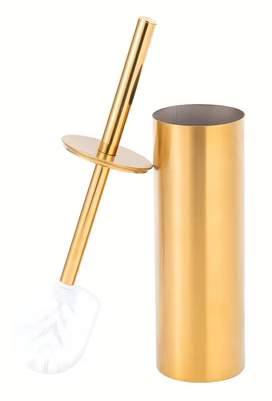 Samostojeći  ČETKA za Wc SAT Gold u mat zlatnoj izvedbi od metala za kupaonicu.