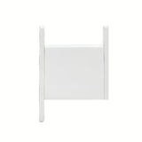 Bijeli kupaonski kukica SAT od inoxa pro montaža lijepljenjem bez bušenja