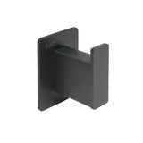 Crni inox kupaonski kukica SAT pro montaža lijepljenjem bez bušenja