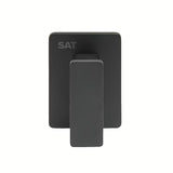 Crni inox kupaonski kukica SAT pro montaža lijepljenjem bez bušenja