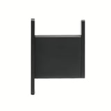 Crni inox kupaonski kukica SAT pro montaža lijepljenjem bez bušenja