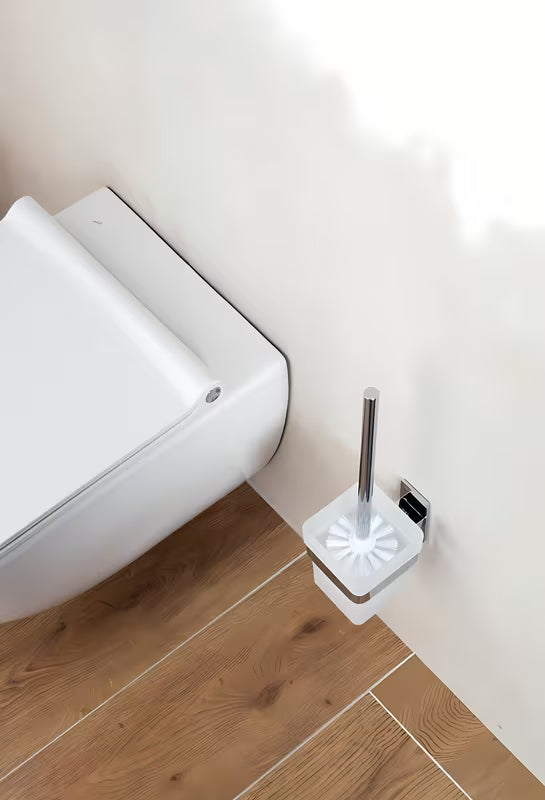 Kromirana ČETKA za Wc SAT od nehrđajućeg čelika pro montaža lijepljenjem bez bušenja