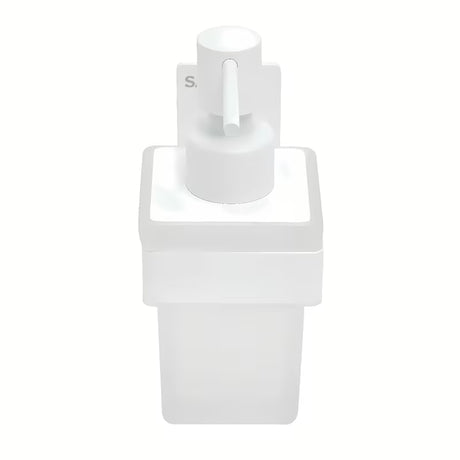 Bijeli dozator sapuna SAT pro montaža lijepljenjem bez bušenja