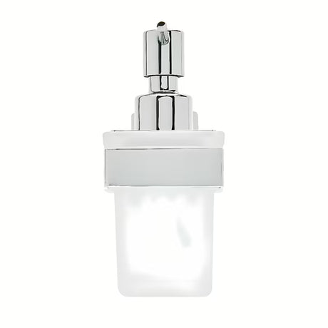 Kromirani dozator sapuna SAT od nehrđajućeg čelika pro montaža lijepljenjem bez bušenja.