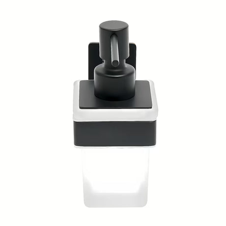 Crni nehrđajući dozator sapuna SAT pro montaža lijepljenjem bez bušenja