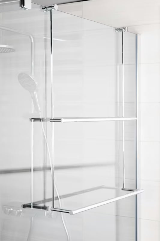 Kromirani viseći držač ručnika SAT Chrome pro Walk-in i staklene tuš kabine