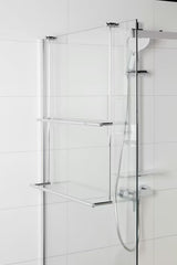 Kromirani viseći držač ručnika SAT Chrome pro Walk-in i staklene tuš kabine