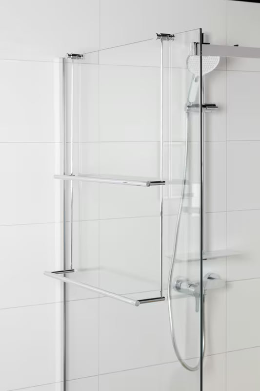 Kromirani viseći držač ručnika SAT Chrome pro Walk-in i staklene tuš kabine