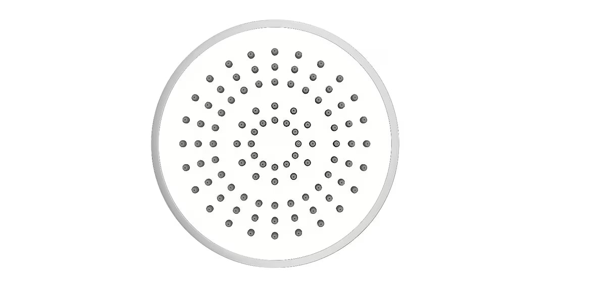 Tuš sustav SAT Chrome s termostatskom miješalicom, nadglavnim i ručnim tušem te staklenom policom u krom/bijeloj izvedbi.