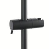 Matně černý termostatický sprchový systém SAT s hlavovou sprchou 32×21 cm a ruční sprchou