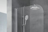 Paravan za Kadu SAT Chrome 150x70 cm sa zakretnim panelom i kromiranim profilom