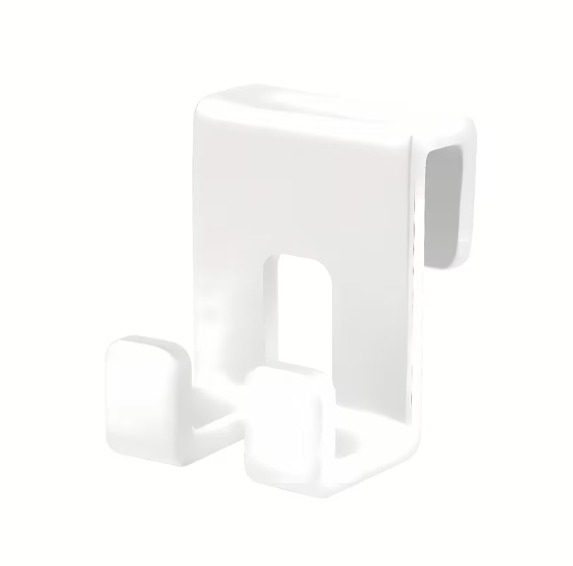 Bílý plastový koupelnový háček SAT pro zavěšení ručníků a doplňků