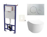 Viseći WC set vitra Sento sa skrivenim vodokotlićem i sjedalom pro za ugradnju u lagane zidove ili predzid.