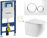 Viseći WC set SAT s modulom Duofix, vodokotlićem Geberit, tipkom Sigma i sjedalom soft Close
