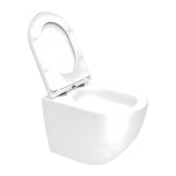 Viseći WC set SAT Fusion sa skrivenim pričvršćenjem i crnom mat tipkom za ispiranje