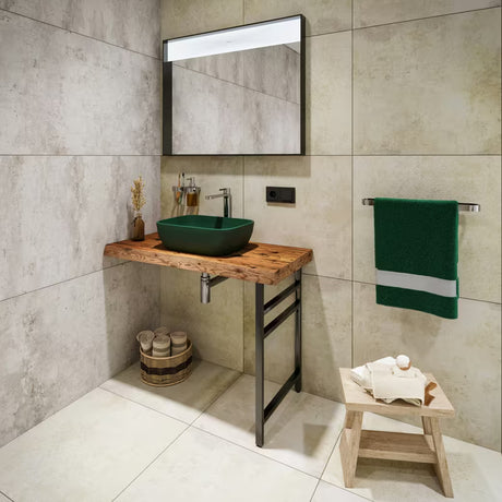 Zidni dozator sapuna SAT Simply R u krom izvedbi s mat staklom