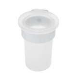 Zidni držač čaša SAT Simply R u krom izvedbi s mat staklom.