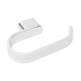 Zidni držač toaletnog papira SAT Simply R u sjajnom kromu, četvrtastog dizajna.