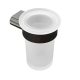 Zidni držač čaša SAT Simply R PVD u boji dark-metal s mat staklom