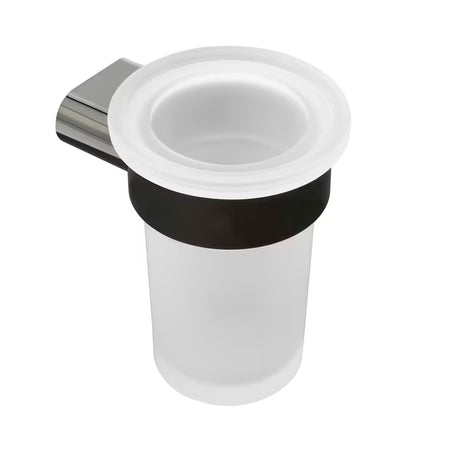 Zidni držač čaša SAT Simply R PVD u boji dark-metal s mat staklom