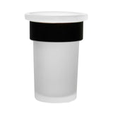 Zidni držač čaša SAT Simply R PVD u boji dark-metal s mat staklom